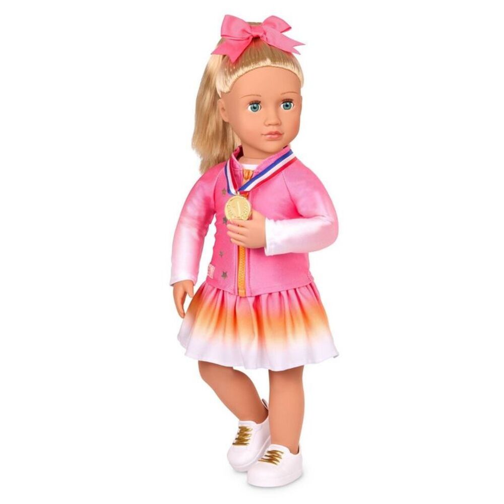 Indy 18" Doll & Gymnastics Accessory Set - Blonde Hair & Blue Eyes - Picture 4 of 4